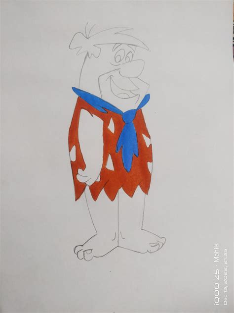 How To Draw A Fred Flintstone Step By Step