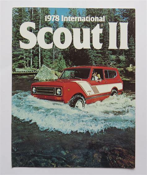 1978 International Harvester Scout Ii Brochure Vintage Car Brochures
