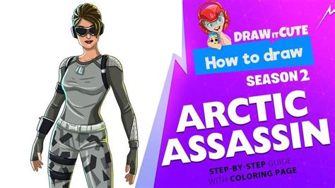 How To Draw Arctic Assassin Drawing Tutorial Coloring Pages Step By