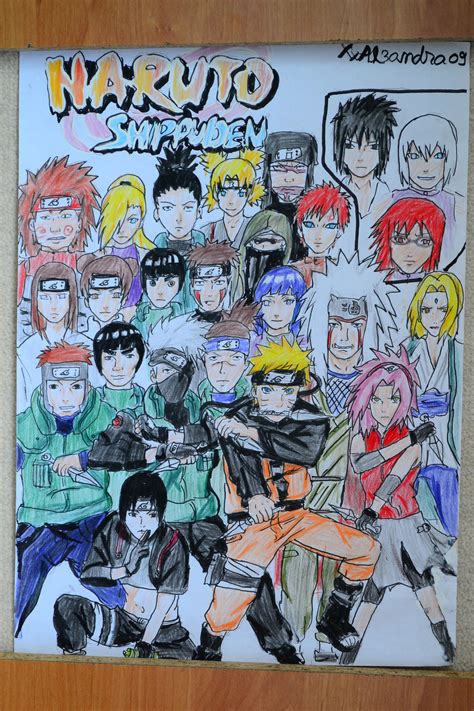 Naruto Shippuden Characters By Xxal3xandra09 On Deviantart