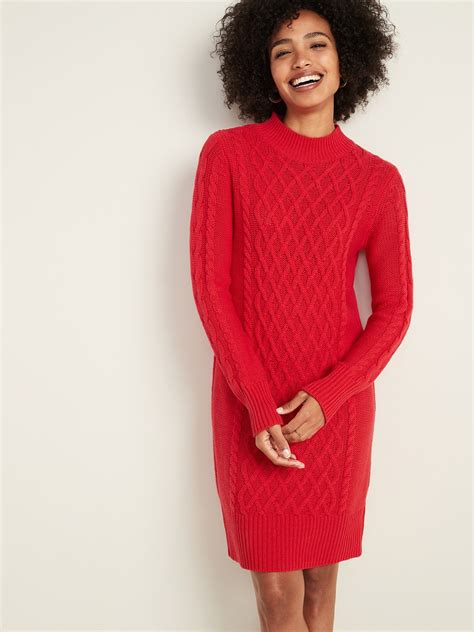 Cable Knit Sweater Dress For Women In 2021 Sweater Dress Women Cable