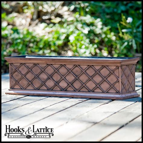 Copper, zinc, stainless steel, lead coated copper and aluminum. Copper Flower Boxes and Bronze Window Boxes | Hooks and ...