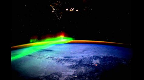 The Northern Lights Seen From Earth Orbit Youtube