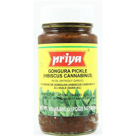 Priya Gongura Pickle 300g I Buy Online Asian Dukan