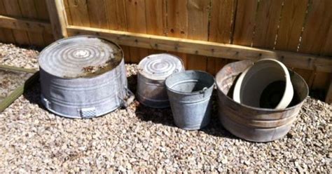 Annies Galvanized Tipsy Pots Hometalk