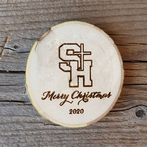 Bulk Custom Logo Ornaments Custom Designed Wood Ornaments Etsy