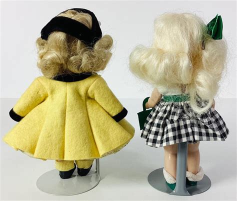 Lot Pair 8 Vogue Ginny Dolls 1955 1956 From The Kinder Crowd