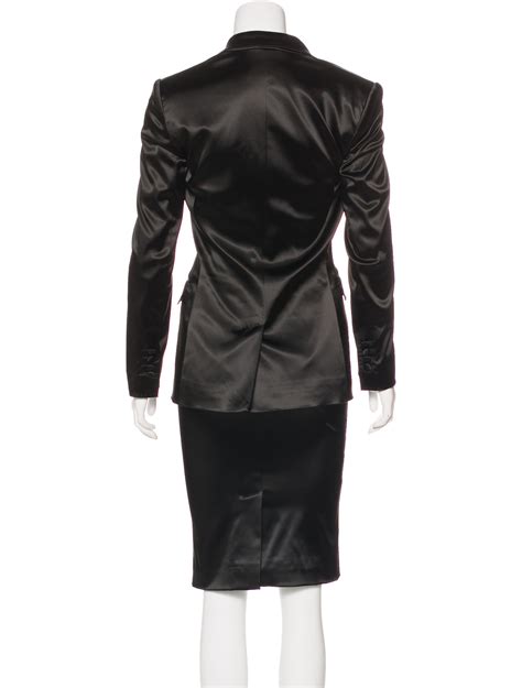 Dolce And Gabbana Satin Skirt Suit Clothing Dag90214 The Realreal