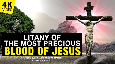 Litany Of The Most Precious Blood Of Jesus Litany Prayer 4k Video