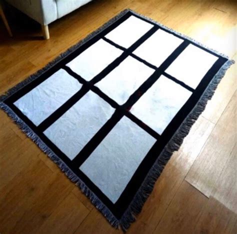 Blank Sublimation 9 Panel Woven Throw Blanket Sublimation Etsy