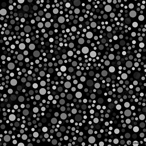 Seamless Pattern With White Dots On Black Background Vector Stock