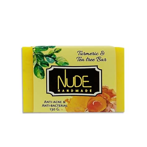 Nude Handmade Essentials Turmeric And Tea Tree Bar Soap Beauty