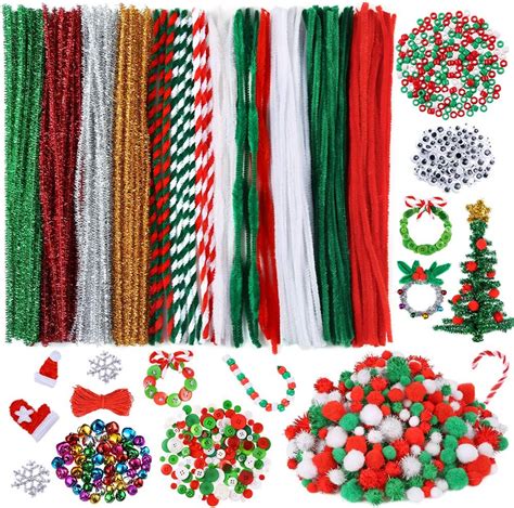 Caydo 750 Pieces Christmas Pipe Cleaners Sets Including