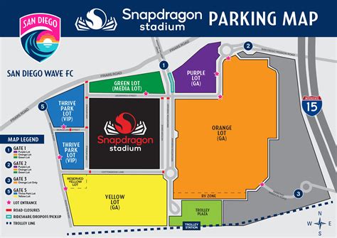 What Are The Parking Zones At Snapdragon Stadium San Diego Wave