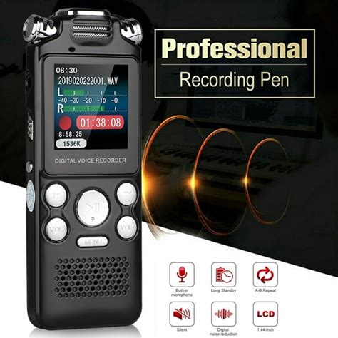 16gb Digital Voice Recorder Voice Activated Recorder With Playback