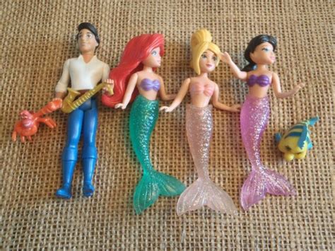 toys and games toys disney princess little mermaid ariel and sister polly pocket doll pe