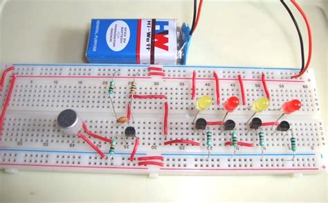 Electronic Circuits And Projects Diy Simple Music Operated Led Lights