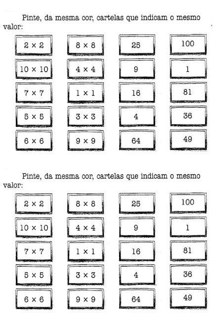 Blog Professor Zezinho Multiplicação E Tabuadas