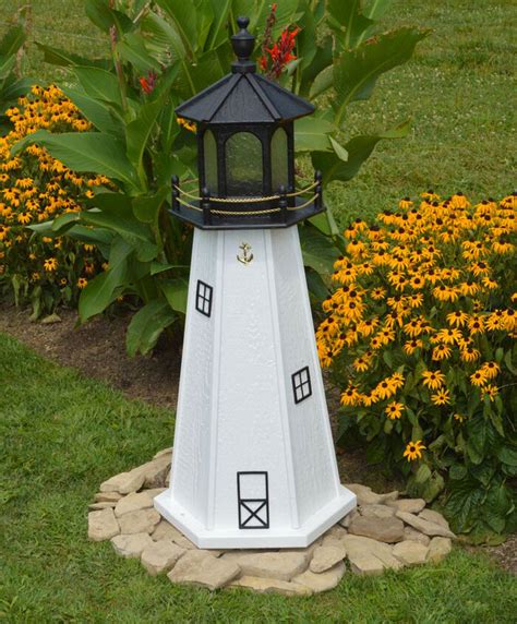 Amish Made Cape Cod Model Wood Garden Lighthouses