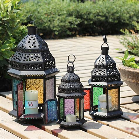 Moroccan Style Metal Castle Votive Candle Tea Light Holder Holder