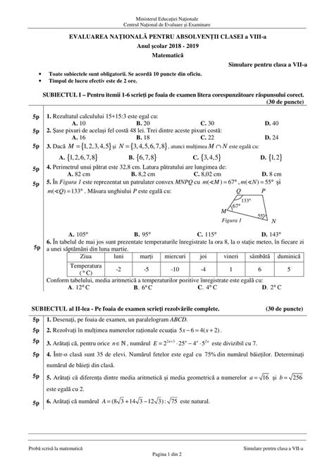 Barem de corectate comun pentru toate limbile străine barem de corectate pentru limba franceză, clase bilingve limba engleză test 1. EN VIII 2020: Model rezolvat #1 Simulare matematica ...