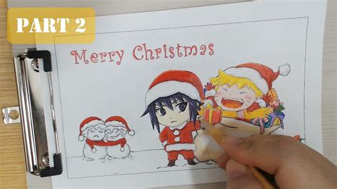 Coloring Christmas With Naruto And Sasuke Naruto Part 22 Youtube