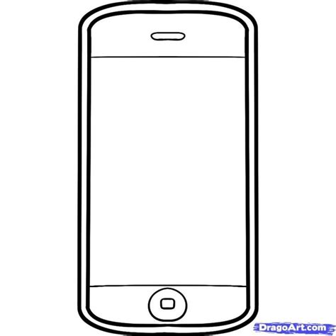 Cellphone clipart coloring page, Cellphone coloring page Transparent FREE for download on ...