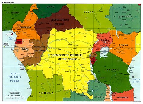 Mapa De África Central Tamaño Completo Ex