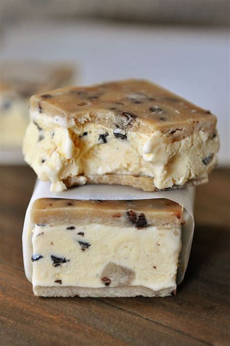 Chocolate Chip Cookie Dough Ice Cream Sandwiches Mels Kitchen Cafe