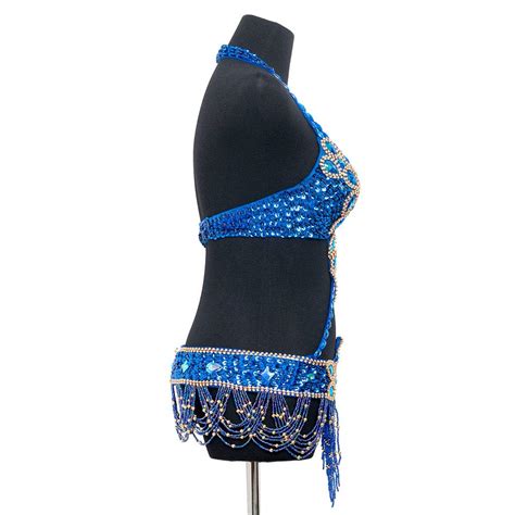 Buy Royal Smeela Belly Dance Costume For Women Tribal Belly Dance Bra And Belt Set Rhinestone