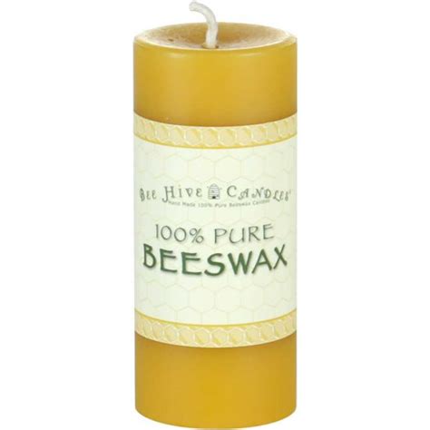 2 X 4 Beeswax Pillar Candle