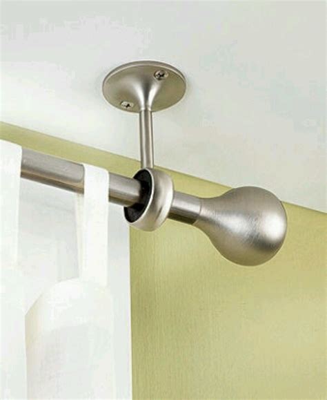 Ceiling mount curtain rod lowes. Hanging curtain rod from the ceiling | Sunroom | Pinterest