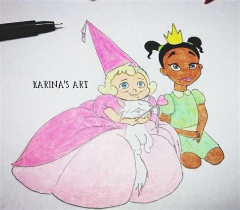 Karinas Art Princess Tiana And Charlotte La Buf The Princess And The