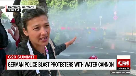 Police Deploy Water Cannons On G20 Protesters Youtube