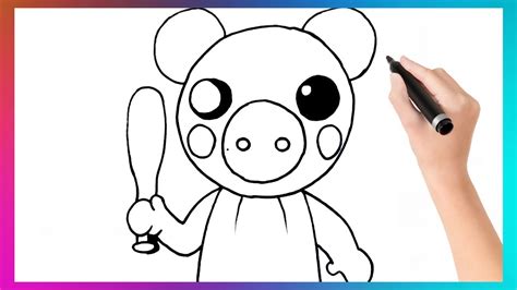 Como Dibujar A Piggy Paso A Paso How To Draw Roblox Piggy Step By Step