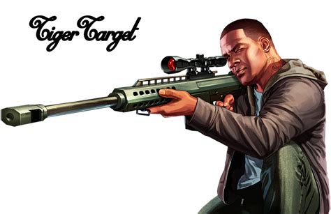 Grand Theft Auto V Franklin Sniping Render Hd By Tigertarget On Deviantart