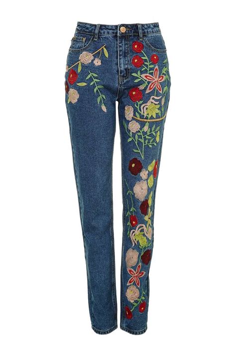 Embroidered Jeans By Glamorous Jeans Clothing Embroidered Jeans Embroidery Jeans Blue
