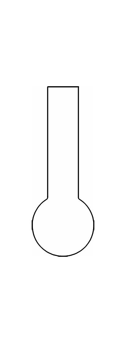 Thermometer Blank Clip Clipart Goal Outline Fundraising