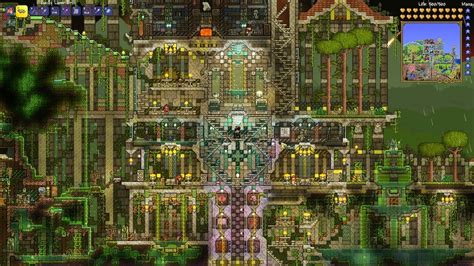 Terraria let's build takes a look at how to build a big base in terraria for pc, console & mobile! Steam Community :: Screenshot :: Overgrown castle ...