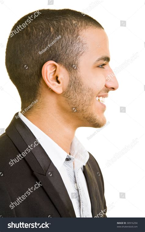 Smiling Business Man In Side View Stock Photo 30916294 Shutterstock