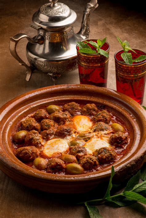 Classic Moroccan Meatball Tagine With Tomato Sauce Taste Of Maroc