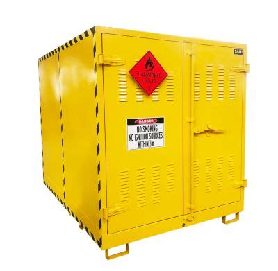 Factory Custom Sai U Outdoor Oil Drum Storage Cabinet Flammable Storage