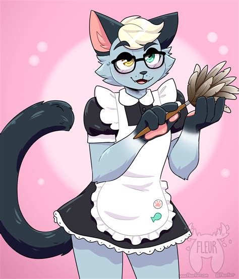 Hello Furries Your Maid Is Here Art By Me Fleurfurr On Twitter Rfurry