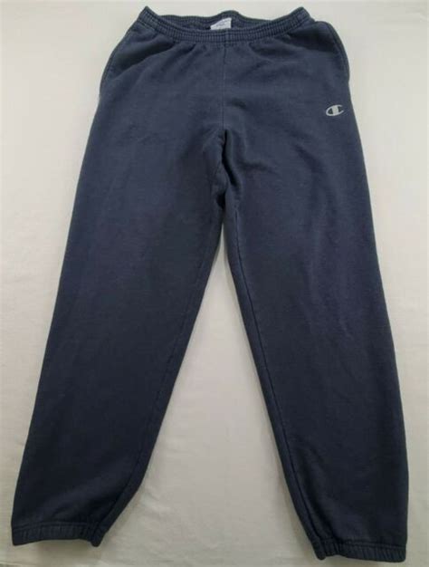 Champion Eco Authentic Mens Jogger Sweatpants Size L Blue Ebay