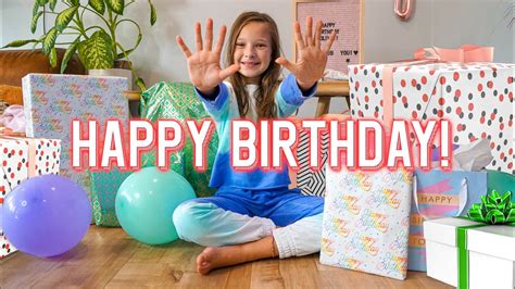 Olivias 10th Happy Birthday Special 🎁 Opening Presents Youtube