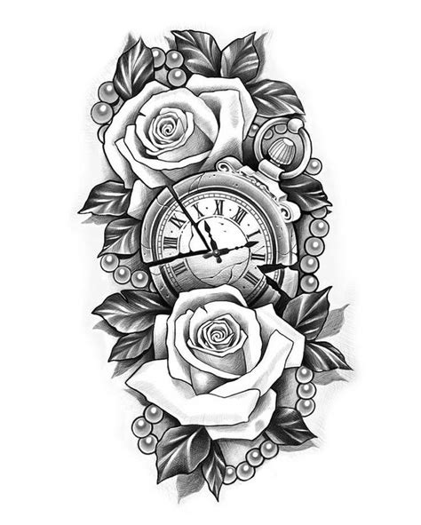 Tip 89 About Rose And Clock Tattoo Super Cool Indaotaonec