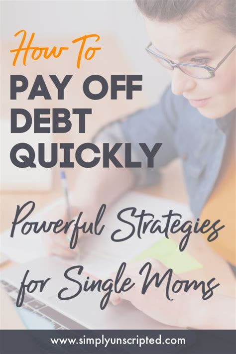 The Single Moms Guide To Paying Off Debt Faster Single Mom Guide