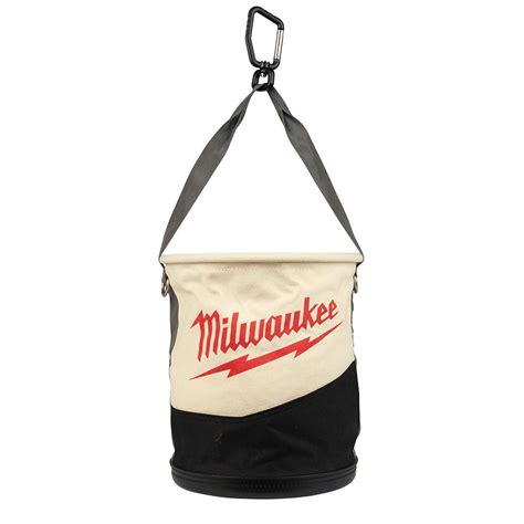 Milwaukee 145 In Canvas Utility Bucket Tool Bag 48 22 8270 The Home