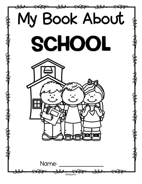 My Book About School This Is A Set Of Full Page Activity Printables