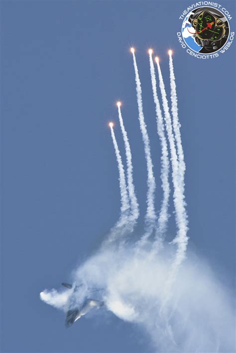 Flares Flares Flares The Baf F 16 Solo Display During The Rome